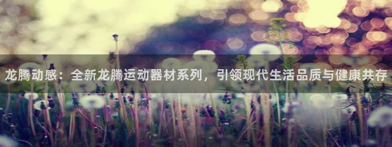 征途国际平台注册：龙腾动感：全新龙腾运动器材系列，引领现代生